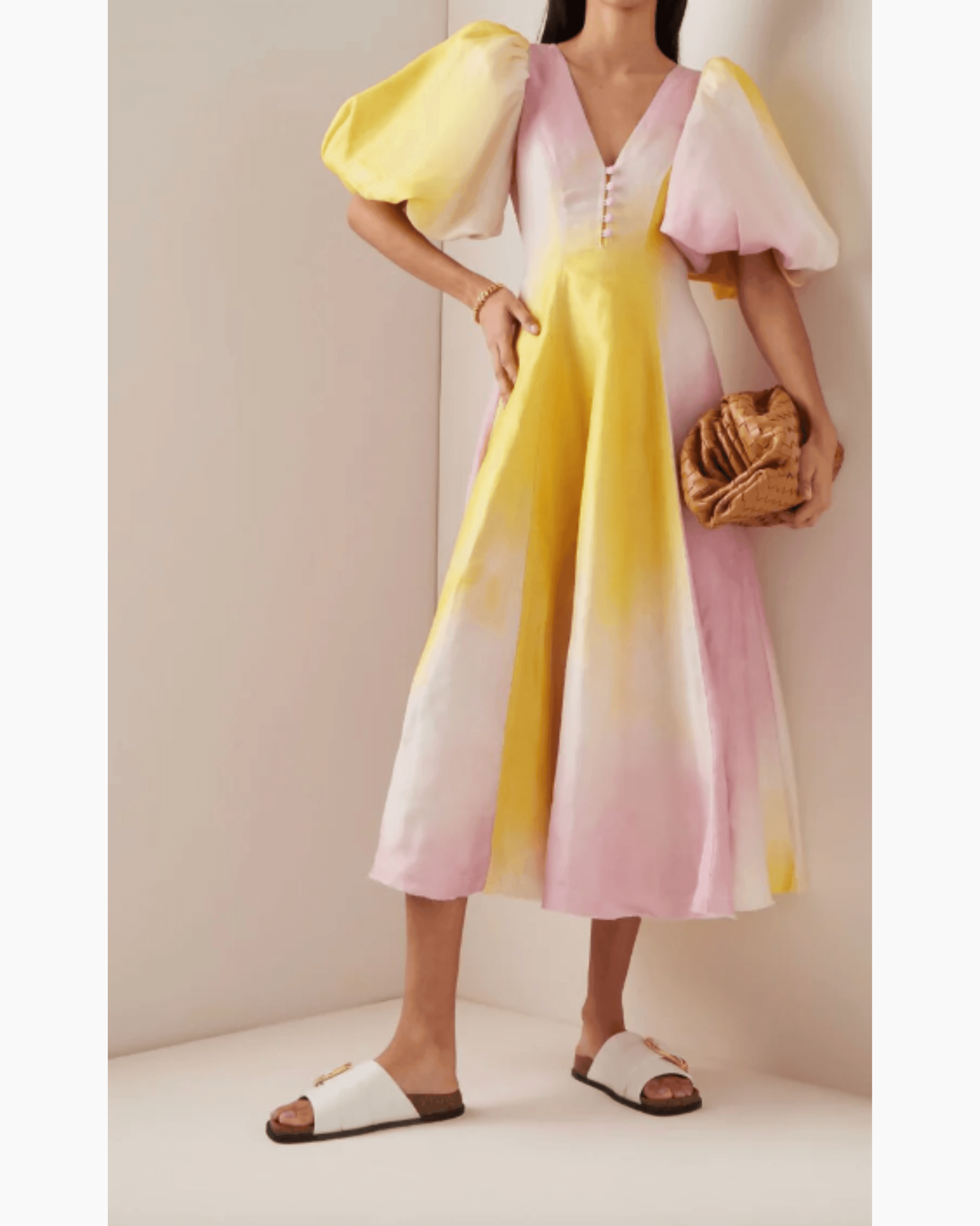 Cloud Burst Midi Dress - Endless - UAE Rental and Resale for Women's Fashion