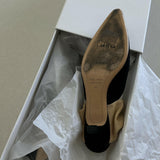 Coco Suede And Moire Mules - Endless - UAE Rental and Resale for Women's Fashion