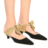 Coco Suede And Moire Mules - Endless - UAE Rental and Resale for Women's Fashion