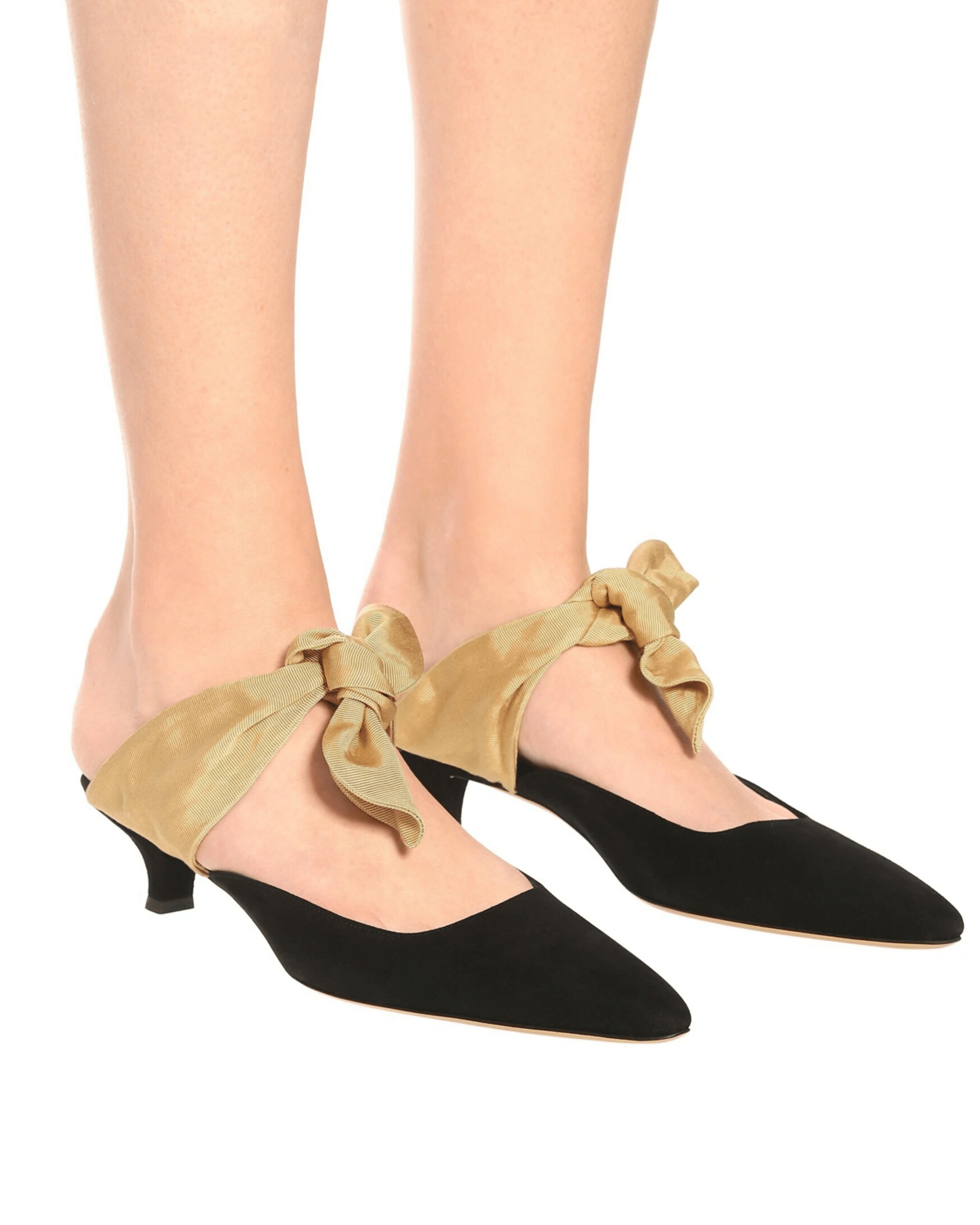 Coco Suede And Moire Mules - Endless - UAE Rental and Resale for Women's Fashion