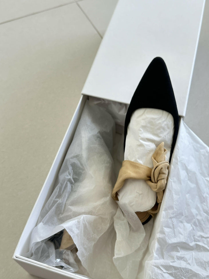 Coco Suede And Moire Mules - Endless - UAE Rental and Resale for Women's Fashion