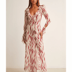 Constance Zebra Midi/Maxi Dress - Endless - UAE Rental and Resale for Women's Fashion