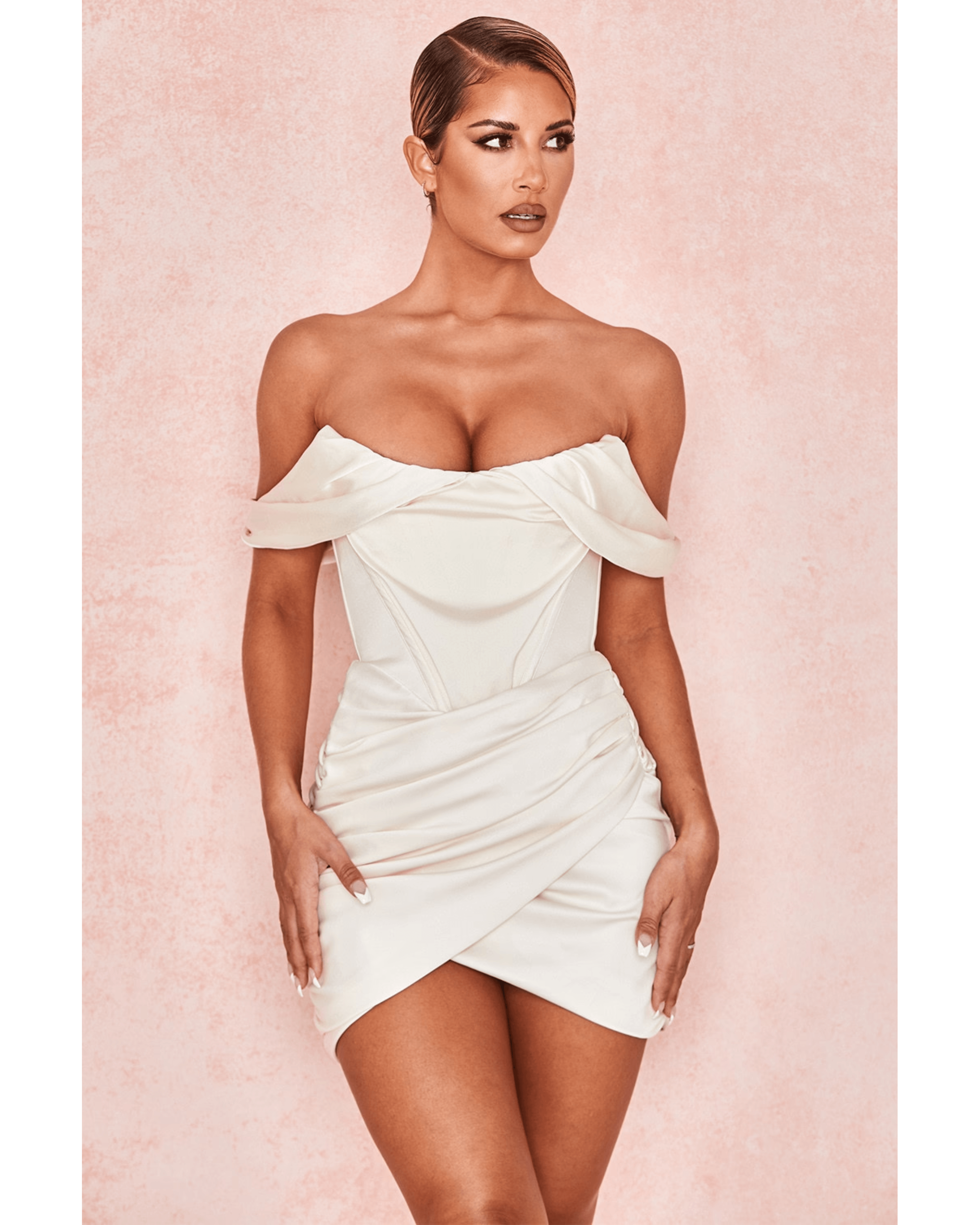 Coraline Ivory Satin Corset Dress - Endless - UAE Rental and Resale for Women's Fashion