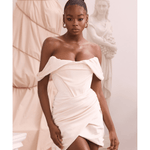 Coraline Ivory Satin Corset Dress - Endless - UAE Rental and Resale for Women's Fashion