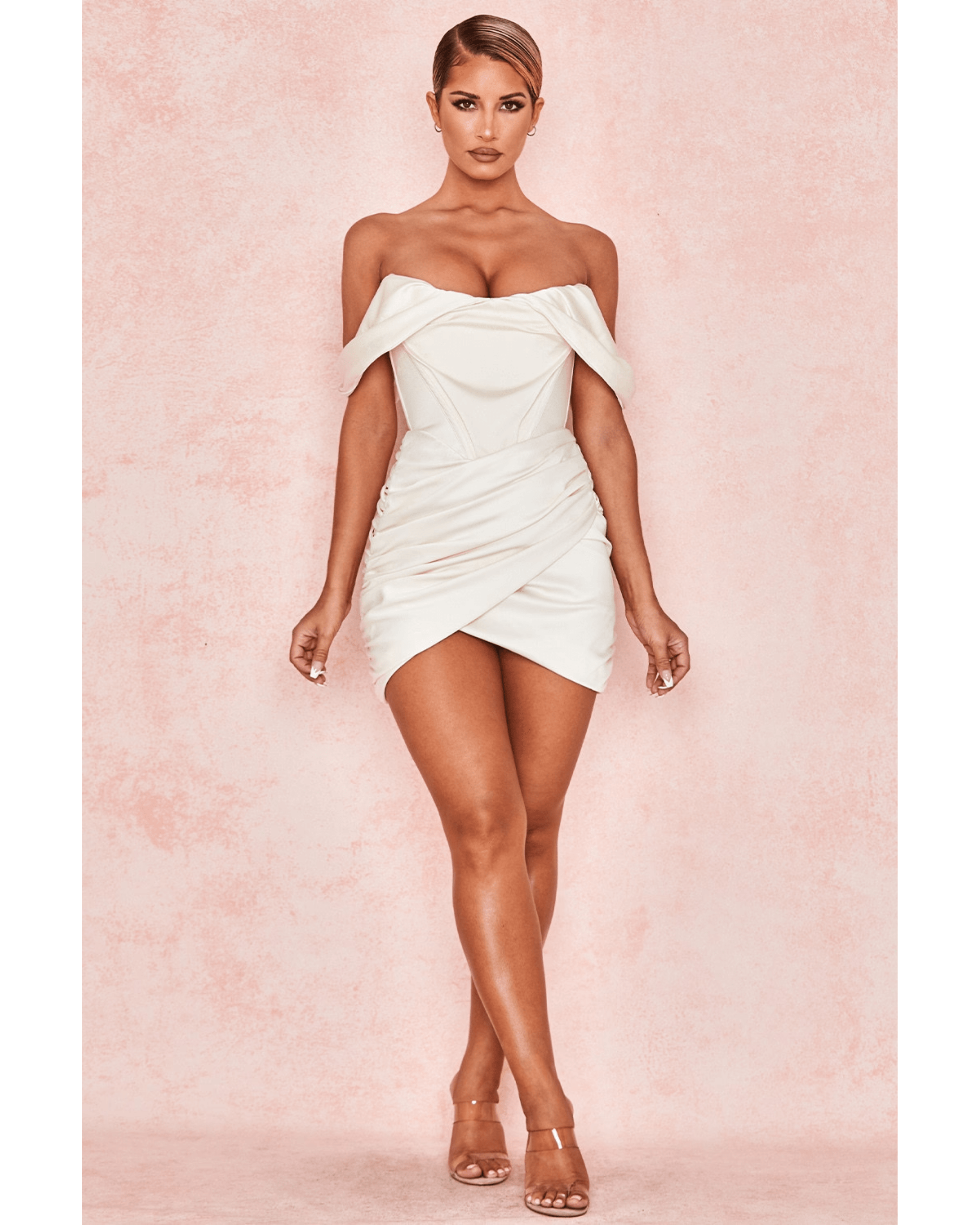 Coraline Ivory Satin Corset Dress - Endless - UAE Rental and Resale for Women's Fashion