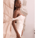 Coraline Ivory Satin Corset Dress - Endless - UAE Rental and Resale for Women's Fashion