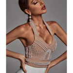 Cornelia Pearl Halter Bandage Dress - Endless - UAE Rental and Resale for Women's Fashion