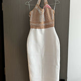Cornelia Pearl Halter Bandage Dress - Endless - UAE Rental and Resale for Women's Fashion