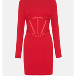 Corset-Waist Jersey Mini Dress - Endless - UAE Rental and Resale for Women's Fashion