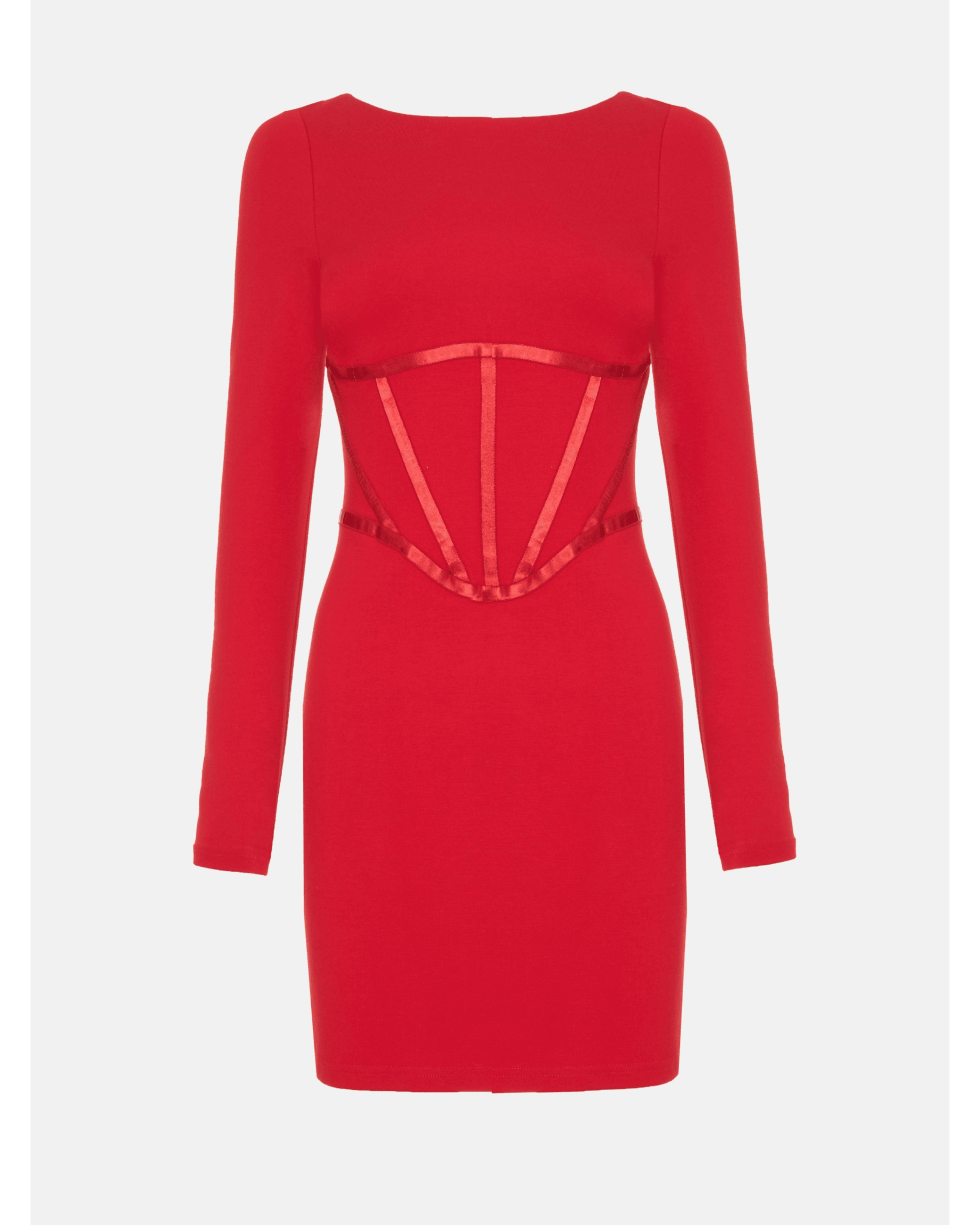 Corset-Waist Jersey Mini Dress - Endless - UAE Rental and Resale for Women's Fashion