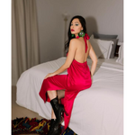 Cosima Knotted High Slit Dress - Endless - UAE Rental and Resale for Women's Fashion