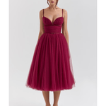 Countess Cabernet Mulle Midi Dress - Endless - UAE Rental and Resale for Women's Fashion