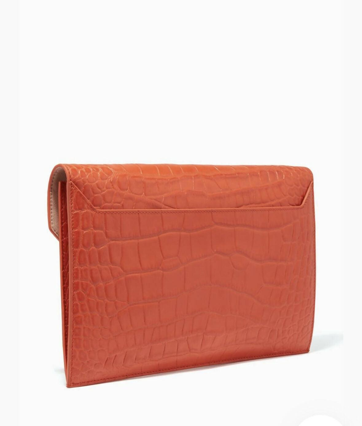 Croc Envelope Clutch - Endless - UAE Rental and Resale for Women's Fashion