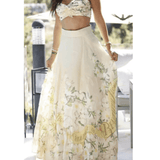 Crop & Maxi Skirt Co-ord Set - Endless - UAE Rental and Resale for Women's Fashion