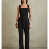 Cross Back Belted Jumpsuit - Endless - UAE Rental and Resale for Women's Fashion