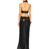 Cross Noir Gown - Endless - UAE Rental and Resale for Women's Fashion