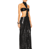 Cross Noir Gown - Endless - UAE Rental and Resale for Women's Fashion