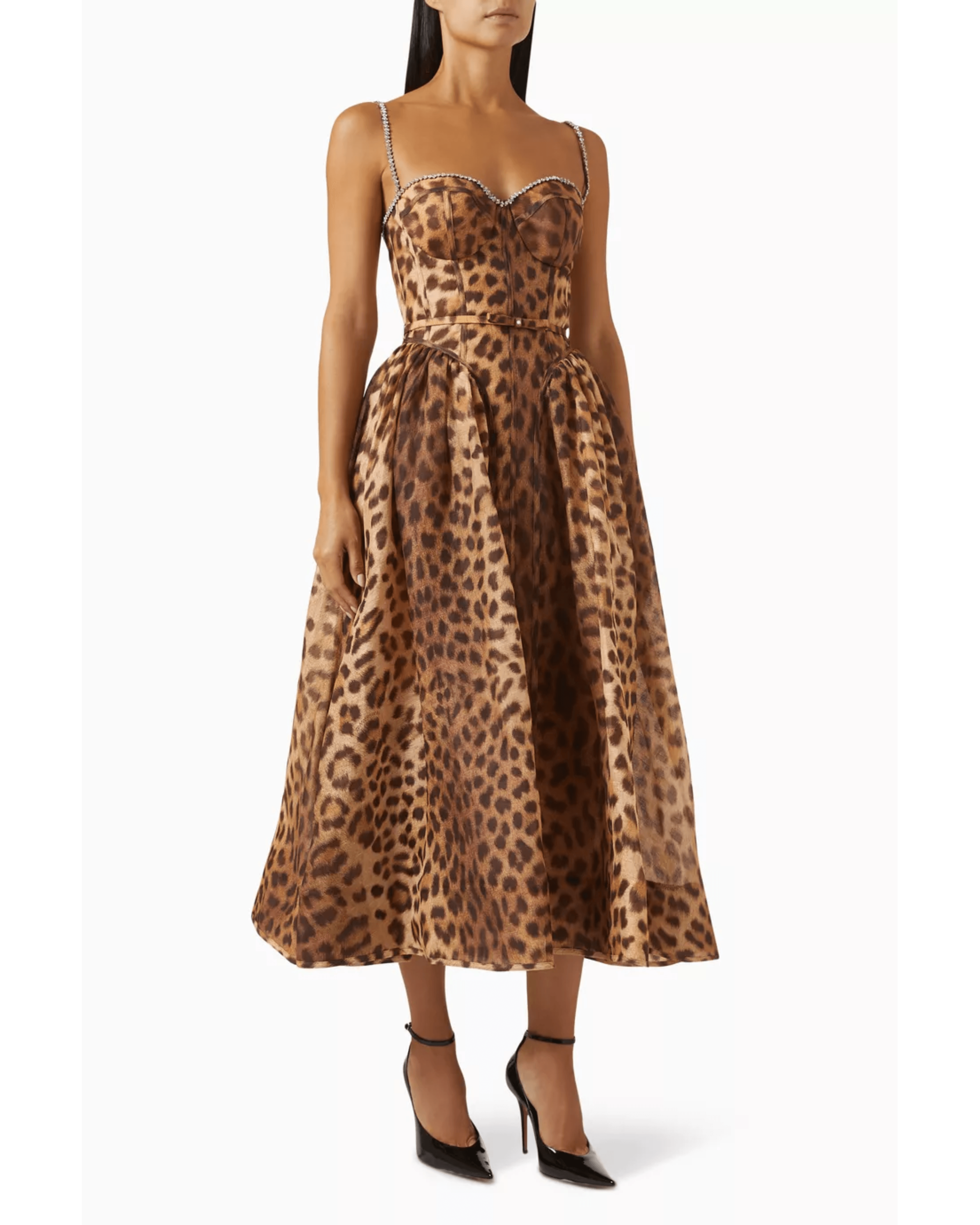 Crush Panelled Midi Dress - Endless - UAE Rental and Resale for Women's Fashion