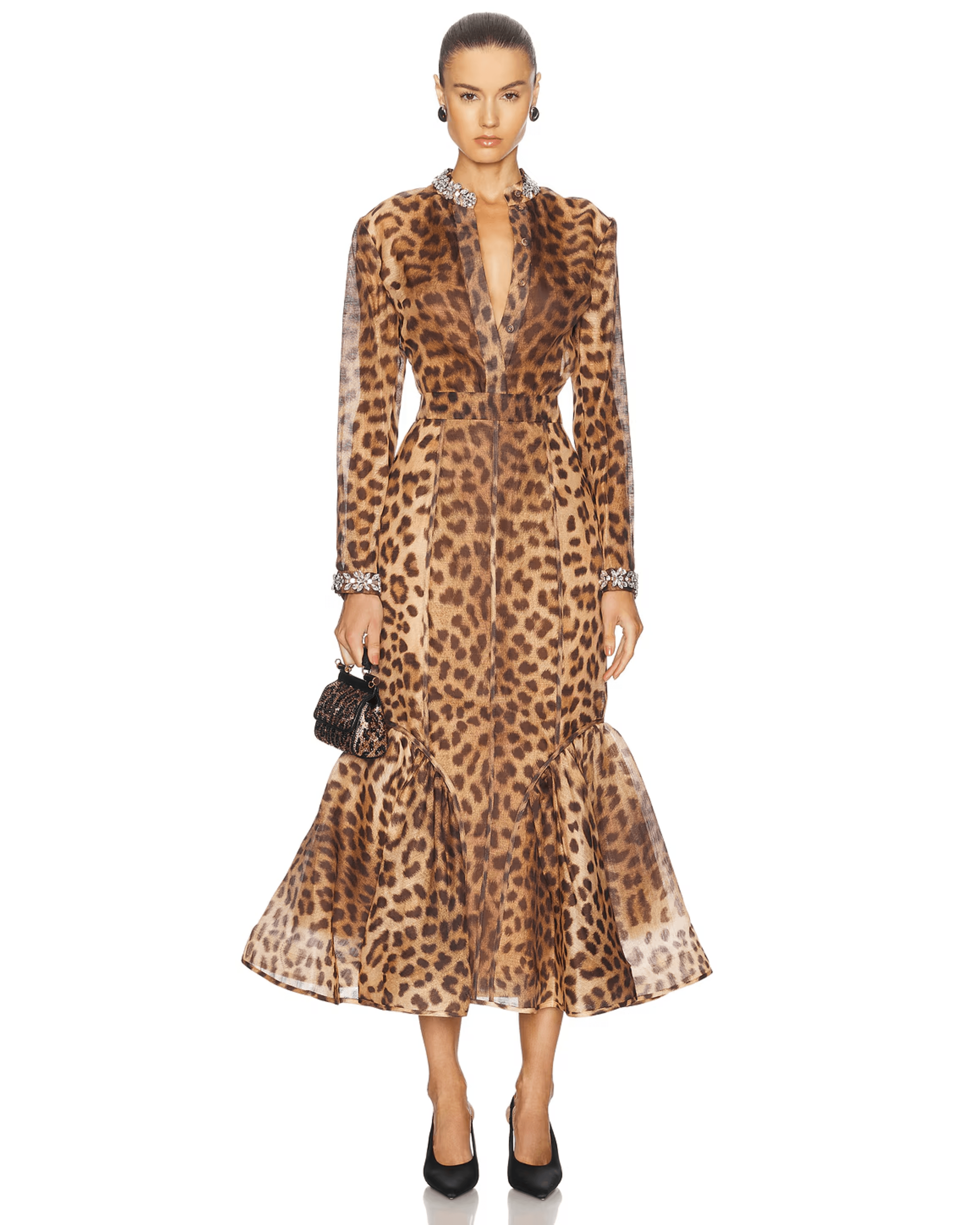 Crush Panelled Pencil Skirt - Endless - UAE Rental and Resale for Women's Fashion