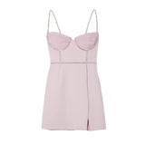 Crystal-Embellished Crepe Mini Dress - Endless - UAE Rental and Resale for Women's Fashion