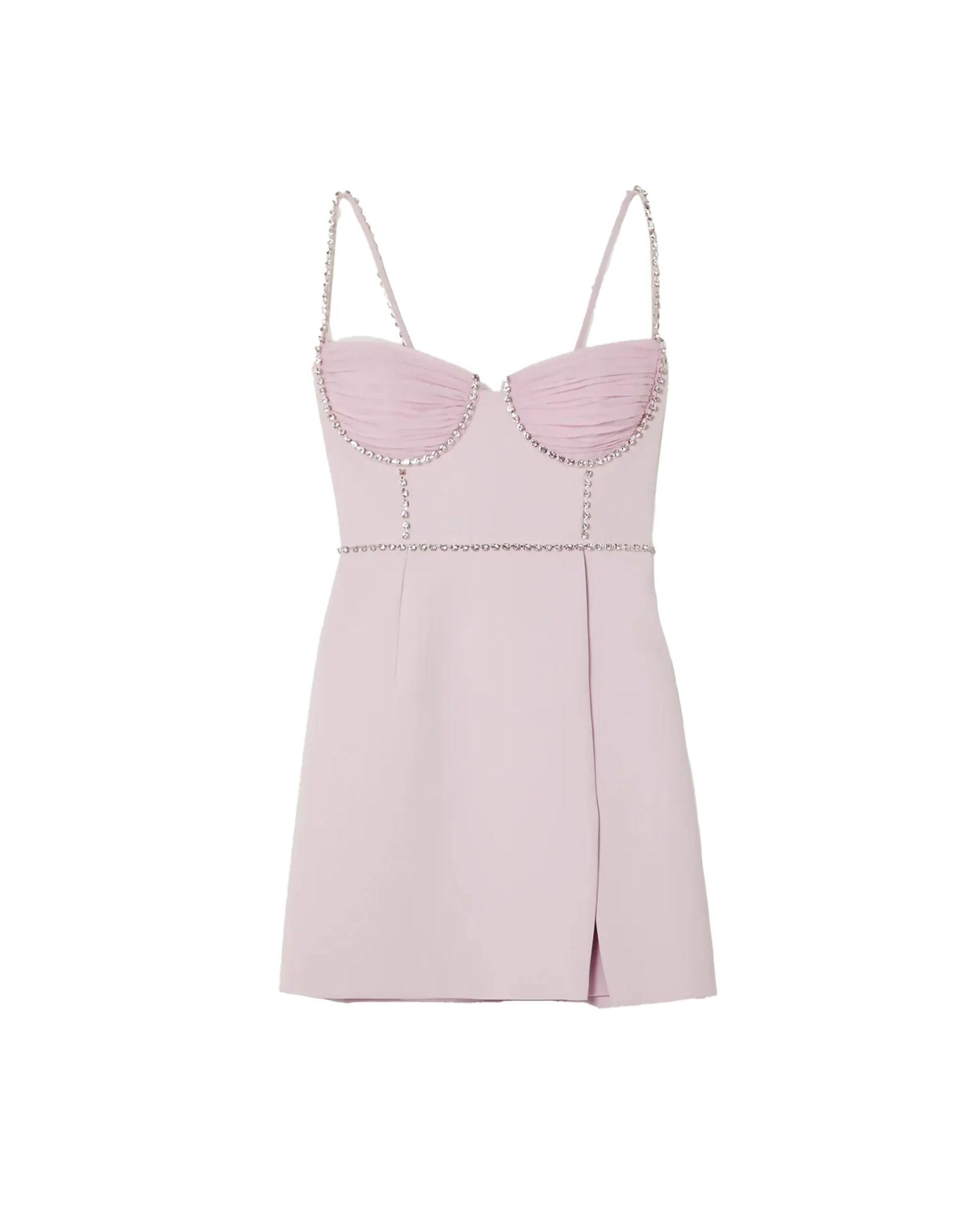 Crystal-Embellished Crepe Mini Dress - Endless - UAE Rental and Resale for Women's Fashion