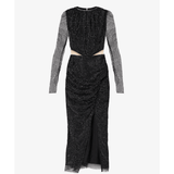 Crystal-embellished Cut-out Woven Midi Dress - Endless - UAE Rental and Resale for Women's Fashion