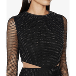 Crystal-embellished Cut-out Woven Midi Dress - Endless - UAE Rental and Resale for Women's Fashion