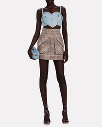Crystal-Embellished Denim Crop Top - Endless - UAE Rental and Resale for Women's Fashion