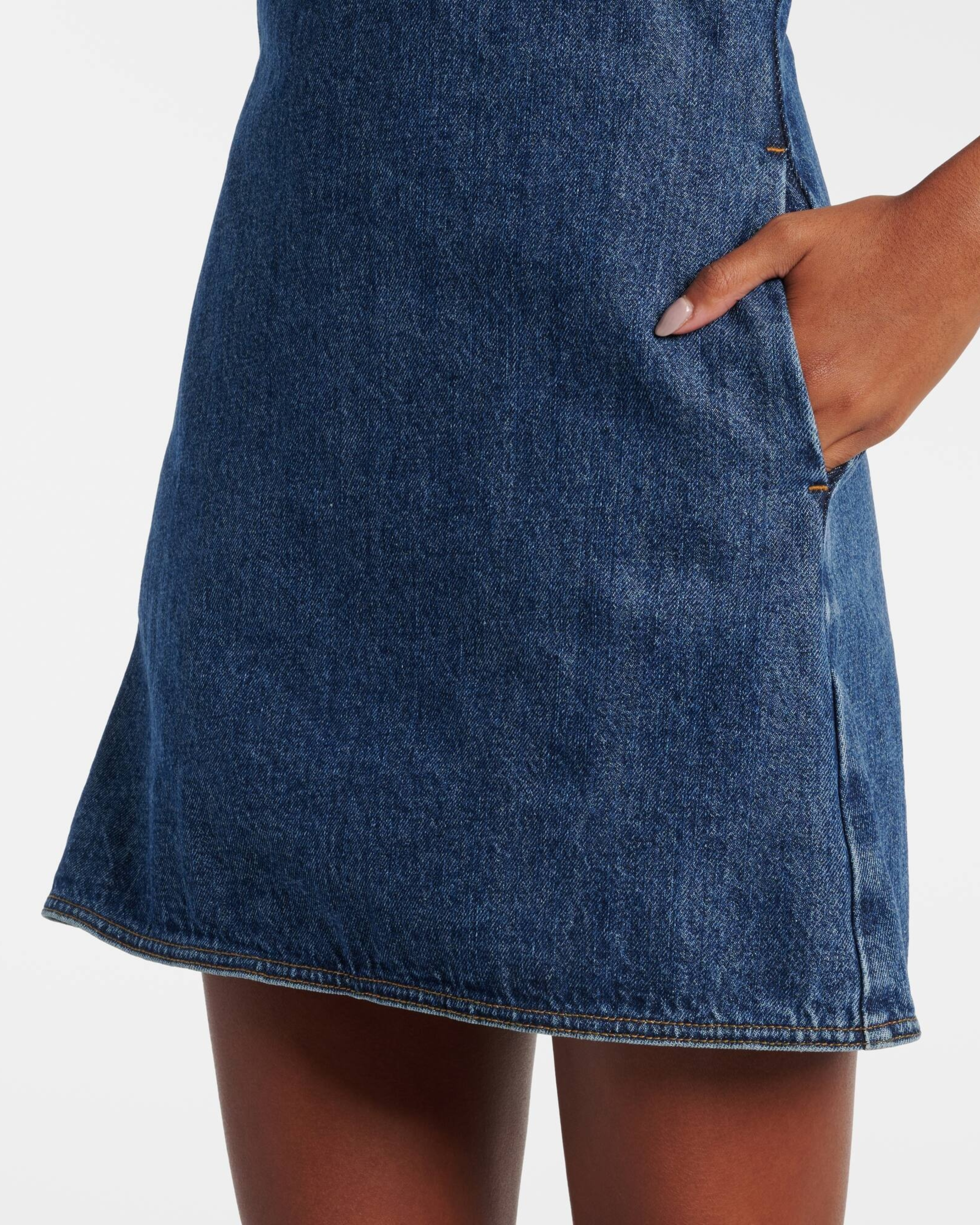 Crystal-embellished Denim Mini Dress - Endless - UAE Rental and Resale for Women's Fashion