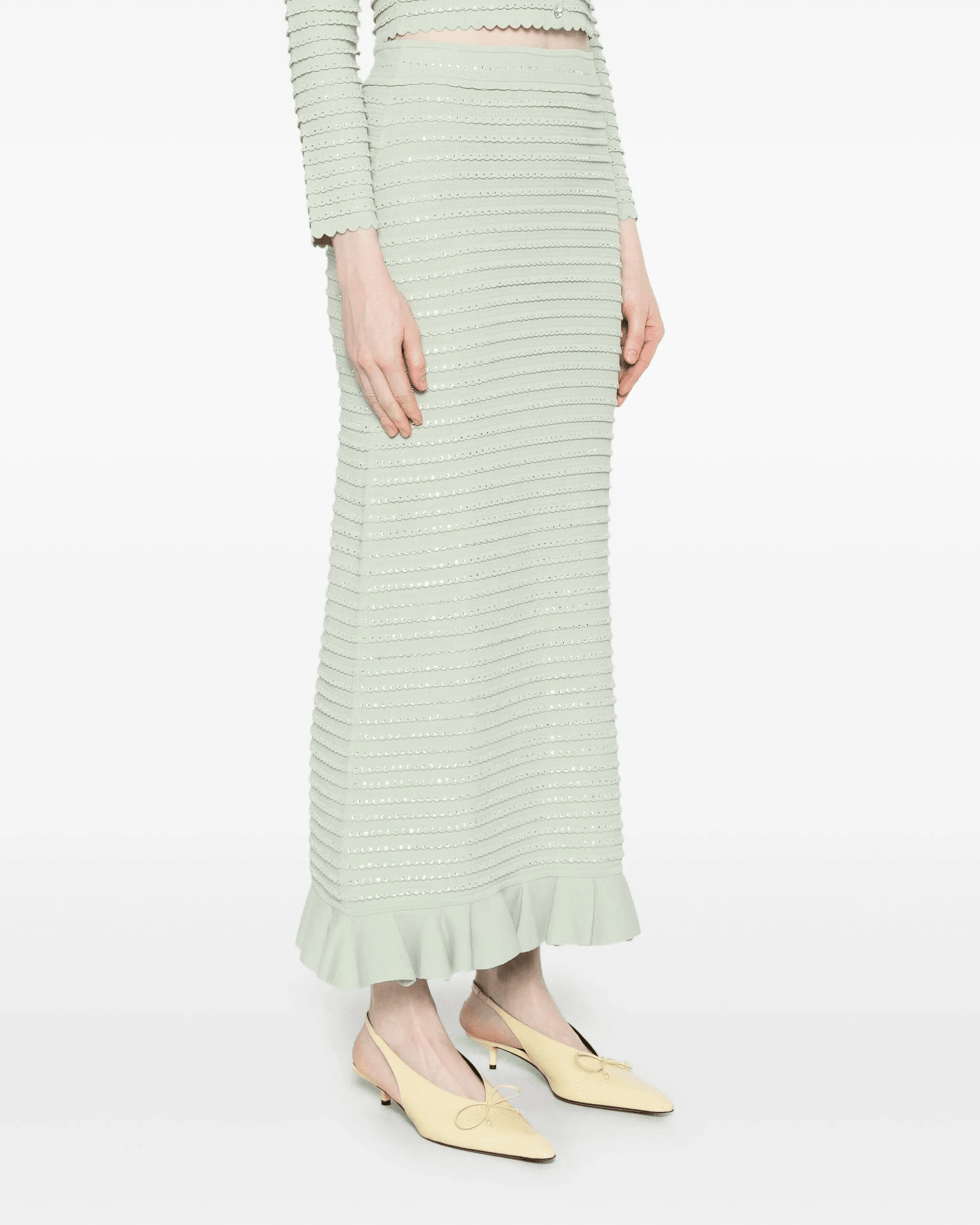 Crystal-embellished Knitted Skirt - Endless - UAE Rental and Resale for Women's Fashion