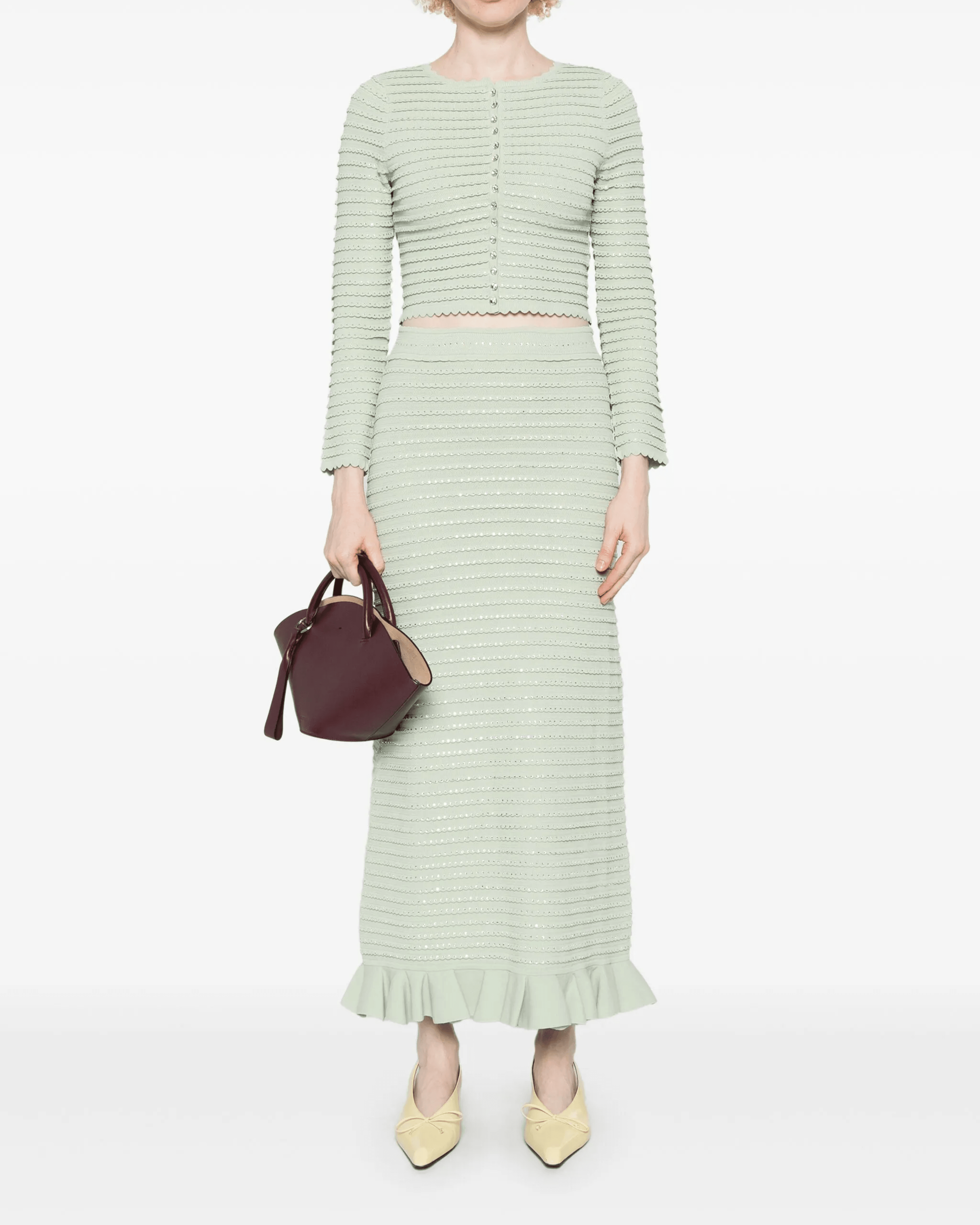 Crystal-embellished Knitted Skirt - Endless - UAE Rental and Resale for Women's Fashion