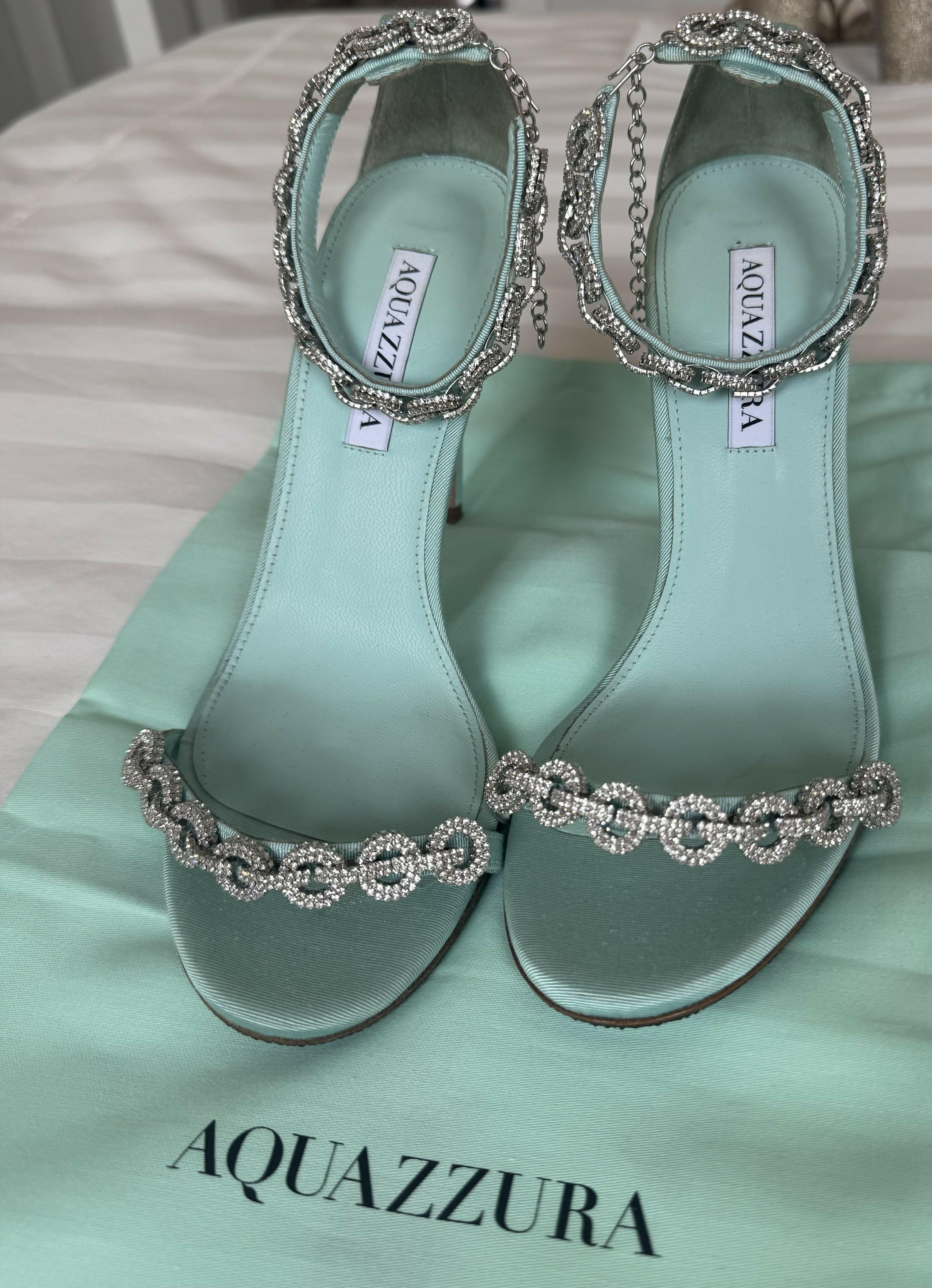Crystal Embellished Strappy Heels - Endless - UAE Rental and Resale for Women's Fashion