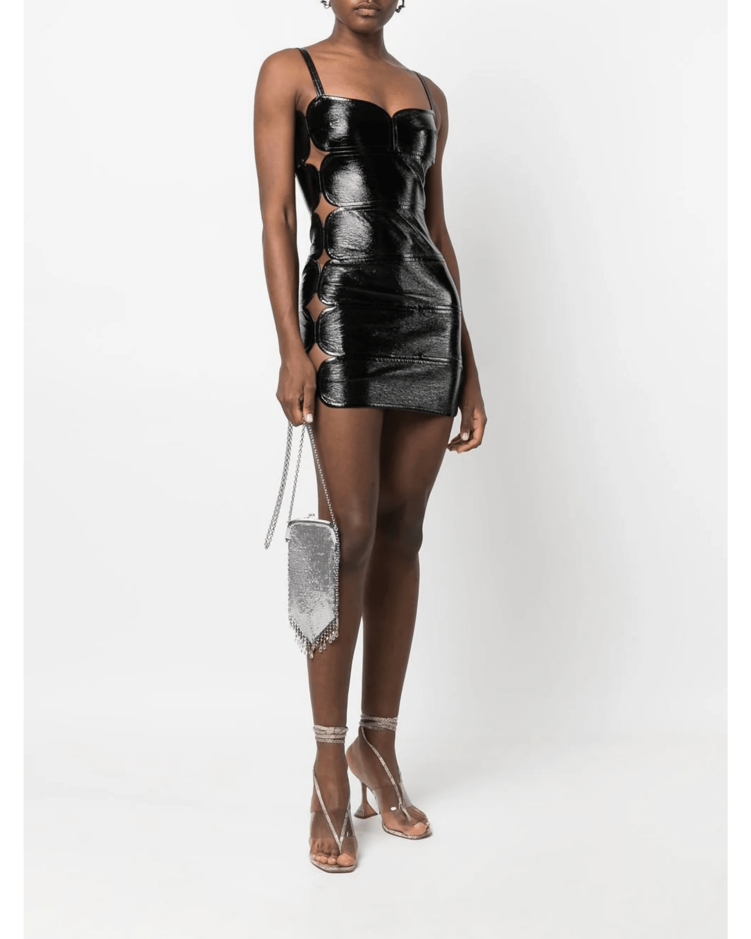 Cut-out Glossy Mini Dress - Endless - UAE Rental and Resale for Women's Fashion