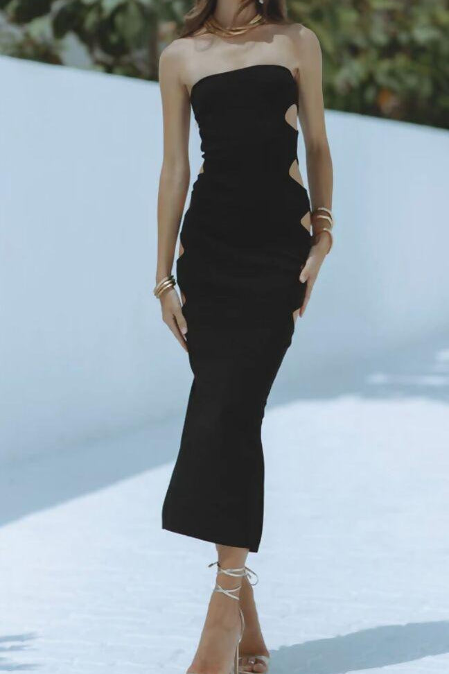 Cut Out Midi Dress - Endless - UAE Rental and Resale for Women's Fashion