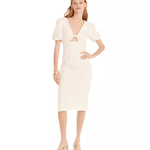 Cutout Puff-sleeve Dress - Endless - UAE Rental and Resale for Women's Fashion