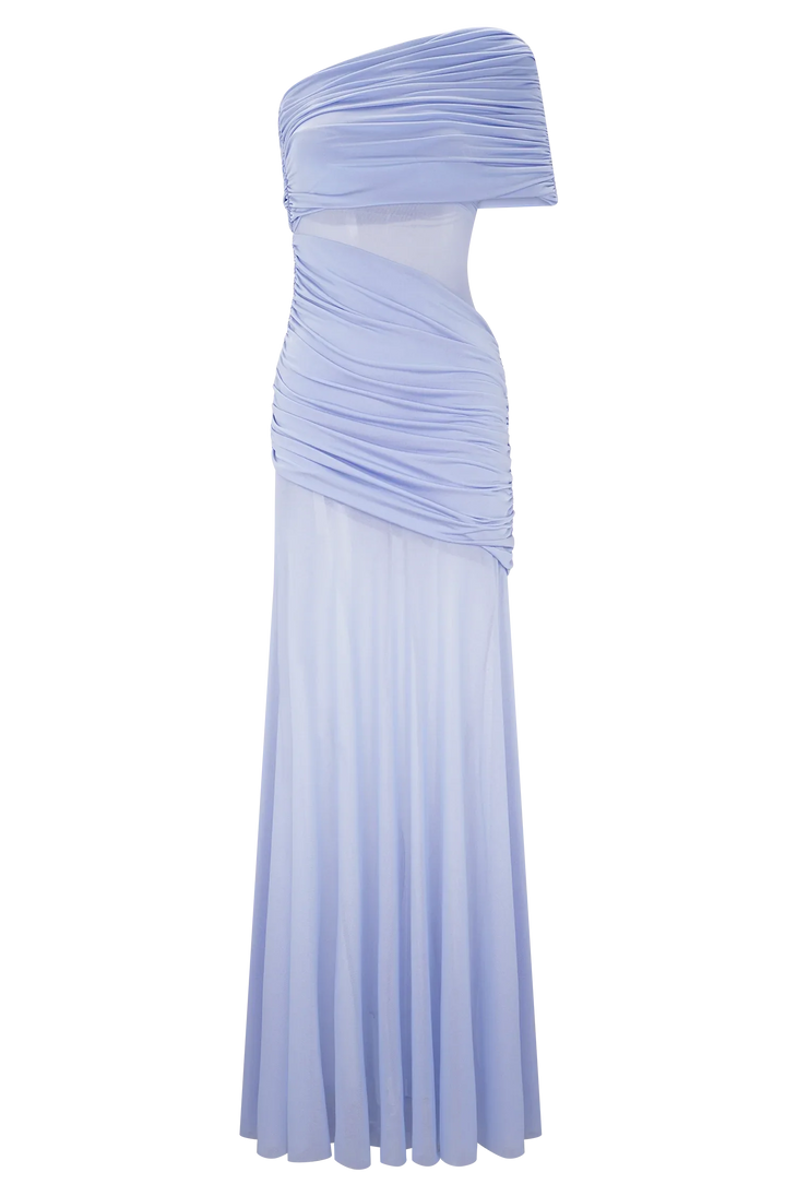 Dallas One Shoulder Mesh Maxi Dress - Endless - UAE Rental and Resale for Women's Fashion