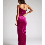 Daniella Magenta Velvet Maxi Dress - Endless - UAE Rental and Resale for Women's Fashion