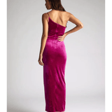 Daniella Magenta Velvet Maxi Dress - Endless - UAE Rental and Resale for Women's Fashion