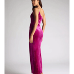 Daniella Magenta Velvet Maxi Dress - Endless - UAE Rental and Resale for Women's Fashion