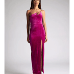 Daniella Magenta Velvet Maxi Dress - Endless - UAE Rental and Resale for Women's Fashion