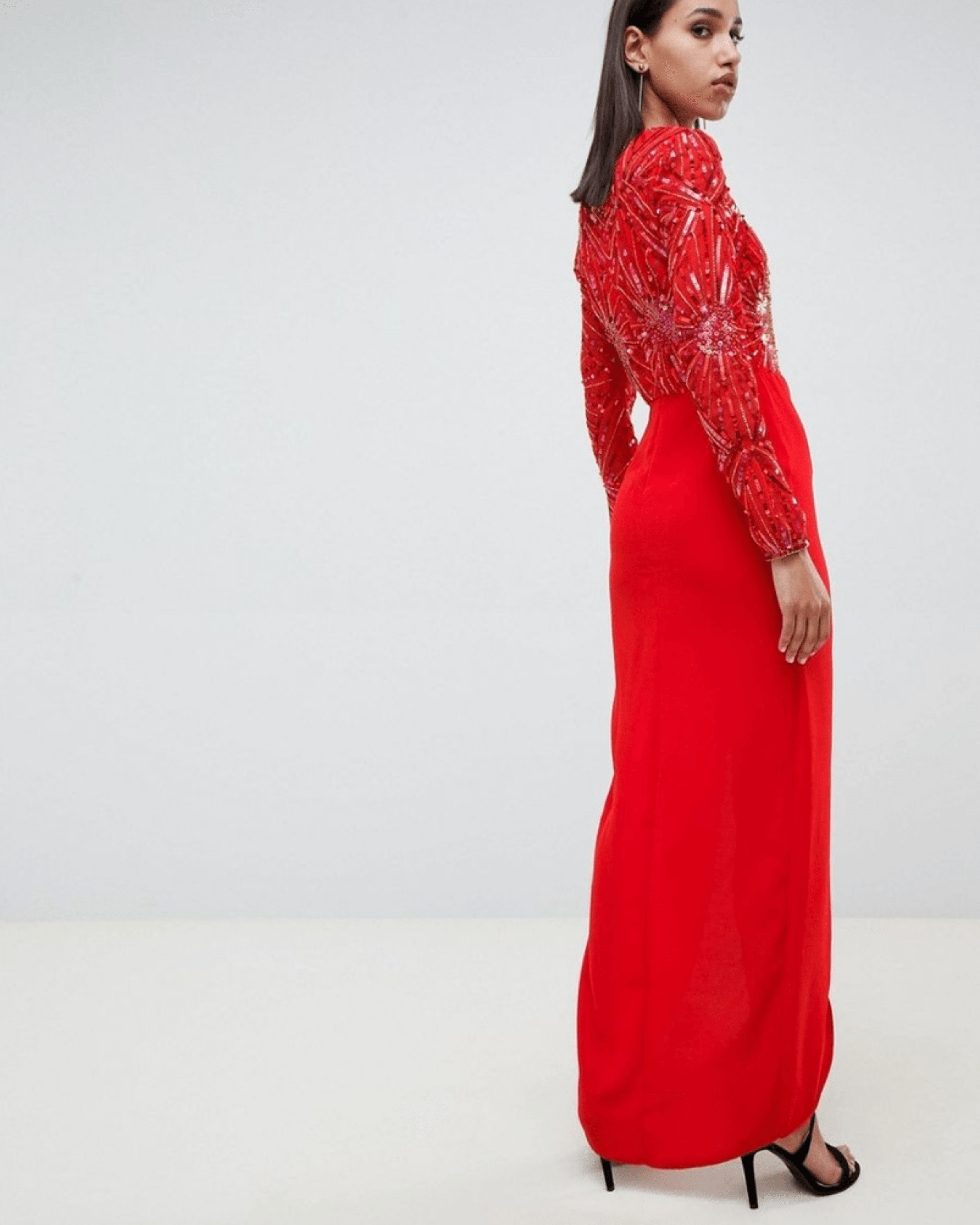 Darline Embellished Sweetheart Maxi Dress - Endless - UAE Rental and Resale for Women's Fashion