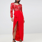 Darline Embellished Sweetheart Maxi Dress - Endless - UAE Rental and Resale for Women's Fashion