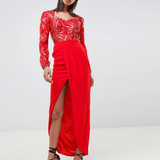 Darline Embellished Sweetheart Maxi Dress - Endless - UAE Rental and Resale for Women's Fashion