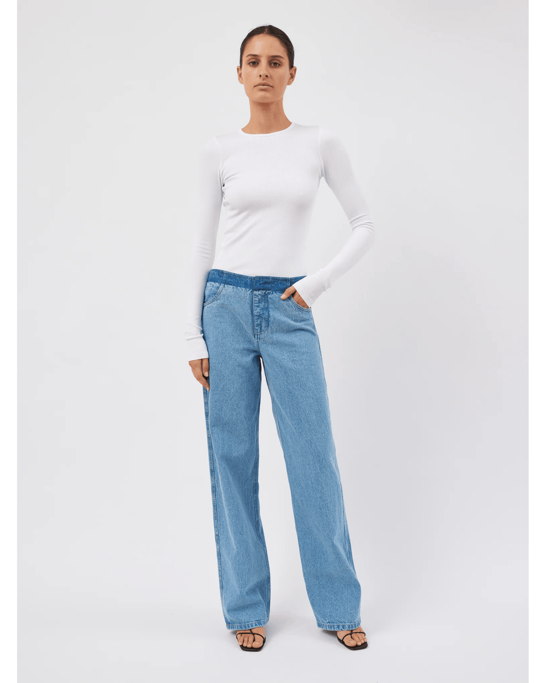 Deconstruct Denim Jean - Endless - UAE Rental and Resale for Women's Fashion