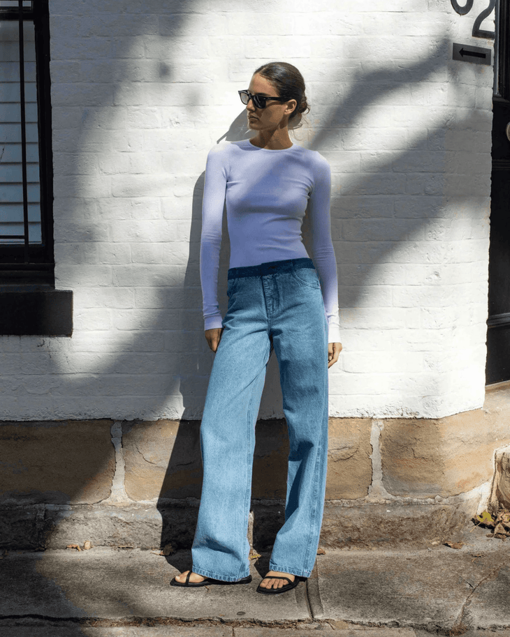 Deconstruct Denim Jean - Endless - UAE Rental and Resale for Women's Fashion