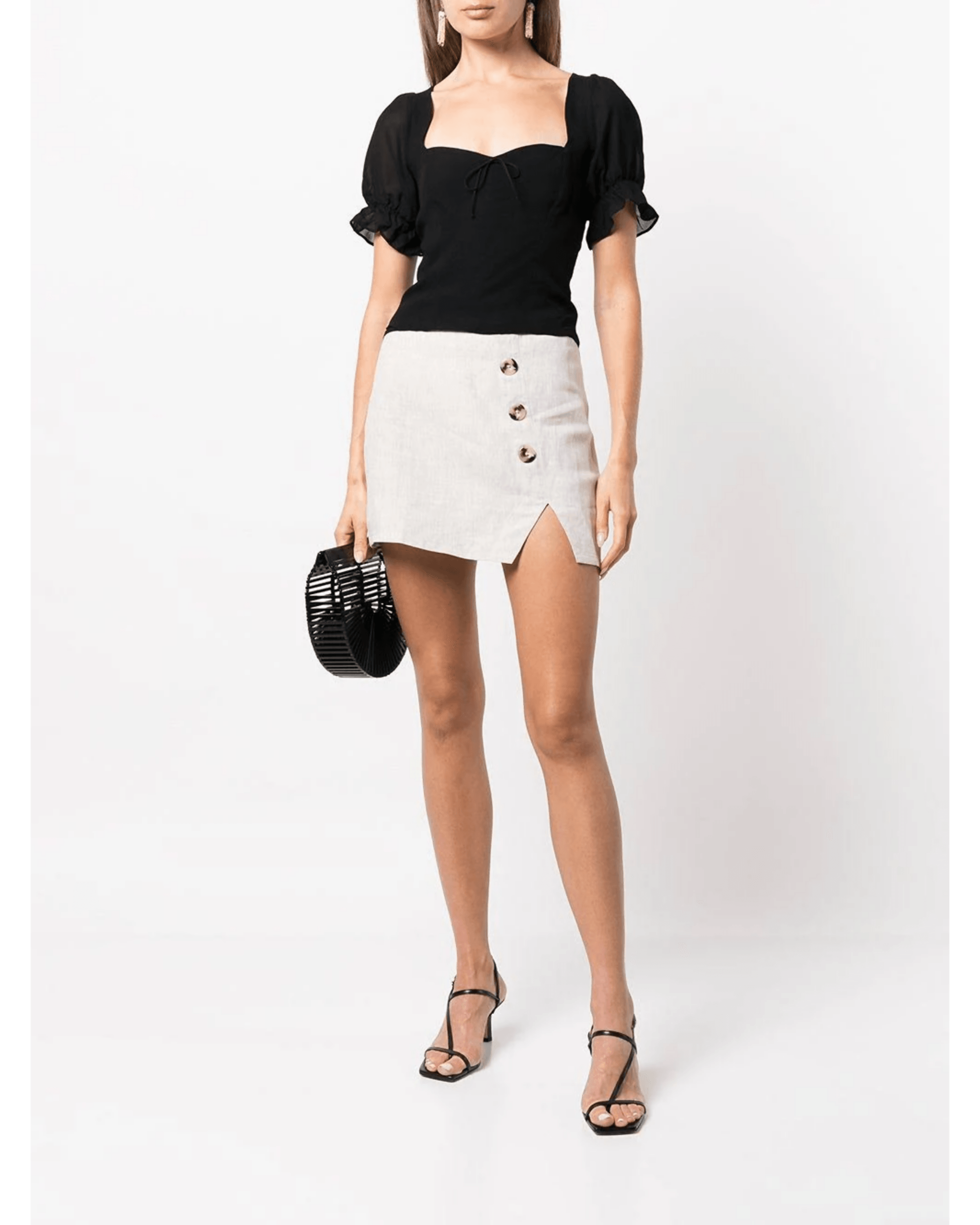 Delevan Puff-sleeve Top - Endless - UAE Rental and Resale for Women's Fashion