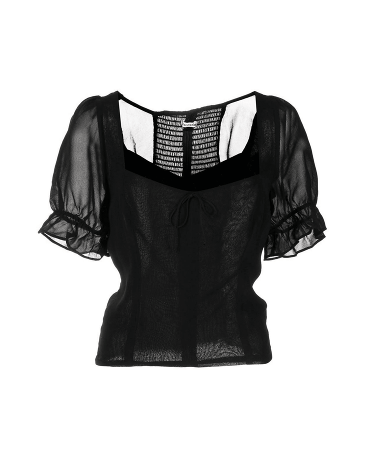 Delevan Puff-sleeve Top - Endless - UAE Rental and Resale for Women's Fashion