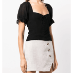 Delevan Puff-sleeve Top - Endless - UAE Rental and Resale for Women's Fashion