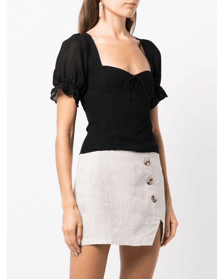 Delevan Puff-sleeve Top - Endless - UAE Rental and Resale for Women's Fashion