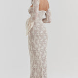 Delilah Vintage Lace Maxi Dress